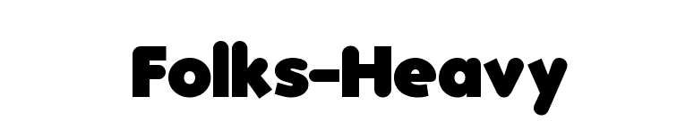 Folks-Heavy font preview