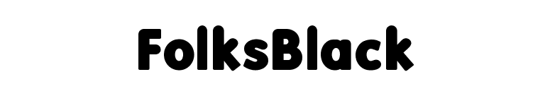 FolksBlack font preview