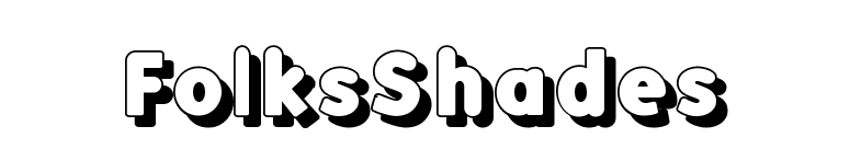 FolksShades font preview