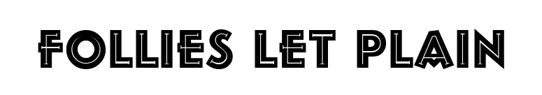 Follies LET Plain font preview