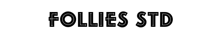 Follies Std font preview