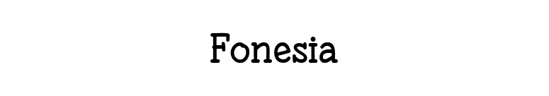 Fonesia font preview