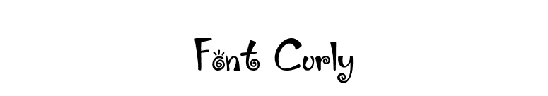 Font Curly font preview