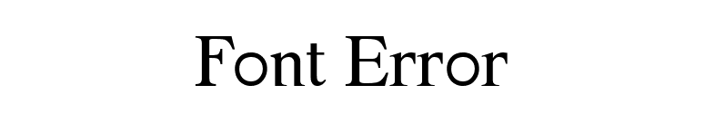 Font Error font preview
