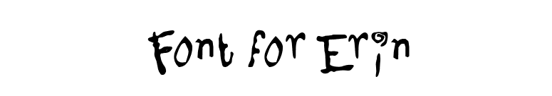 Font for Erin font preview