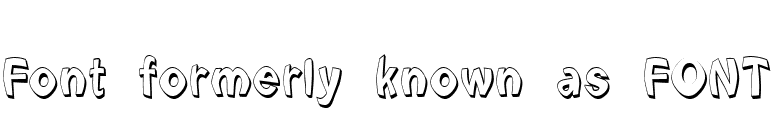 Font formerly known as FONT font preview