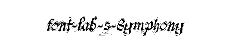 font-lab's Symphony font preview
