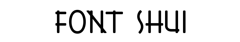 Font Shui font preview