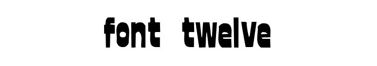 font twelve font preview