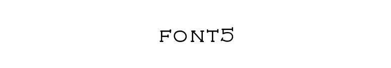 font5 font preview