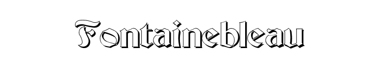 Fontainebleau font preview