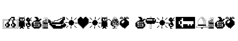 Fontalicious Thingbats font preview