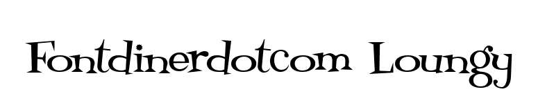 Fontdinerdotcom Loungy font preview