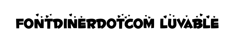 Fontdinerdotcom Luvable font preview