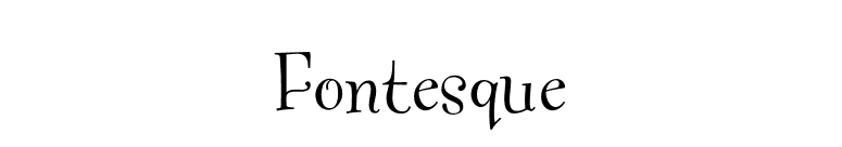 Fontesque font preview