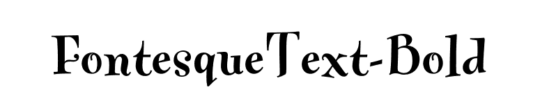 FontesqueText-Bold font preview