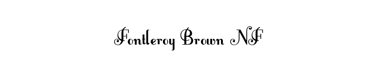 Fontleroy Brown NF font preview