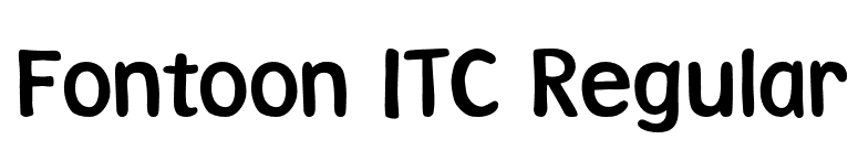 Fontoon ITC Regular font preview