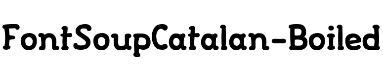 FontSoupCatalan-Boiled font preview
