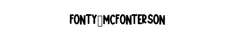 Fonty_McFonterson font preview