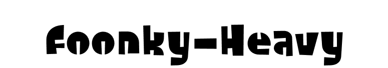 Foonky-Heavy font preview