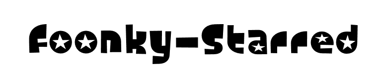 Foonky-Starred font preview