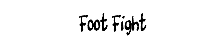 Foot Fight font preview