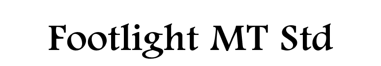 Footlight MT Std font preview