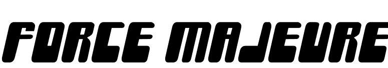 Force Majeure font preview