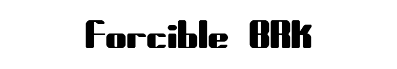 Forcible BRK font preview