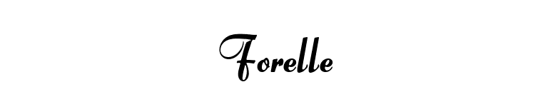 Forelle font preview