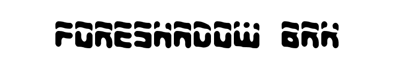 Foreshadow BRK font preview
