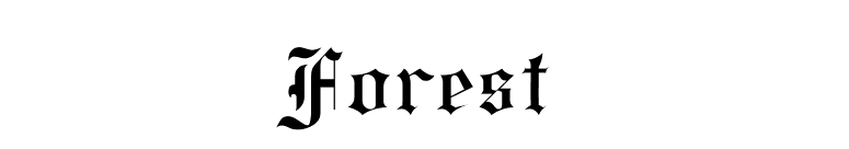 Forest font preview