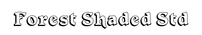 Forest Shaded Std font preview