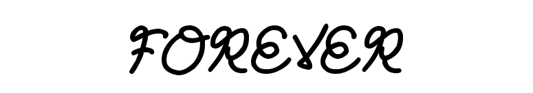 Forever
 font preview
