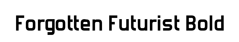 Forgotten Futurist Bold font preview