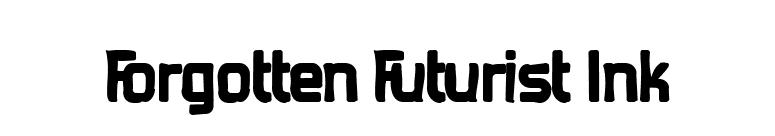 Forgotten Futurist Ink font preview