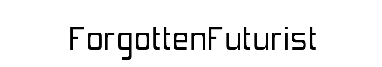 ForgottenFuturist font preview
