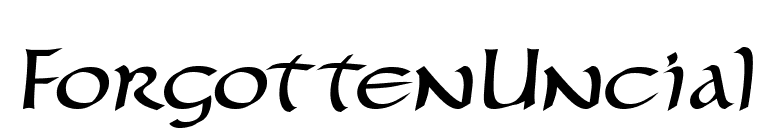 ForgottenUncial font preview