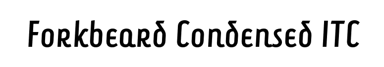 Forkbeard Condensed ITC font preview