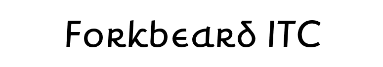 Forkbeard ITC font preview