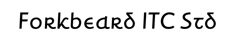 Forkbeard ITC Std font preview