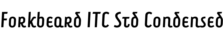 Forkbeard ITC Std Condensed font preview