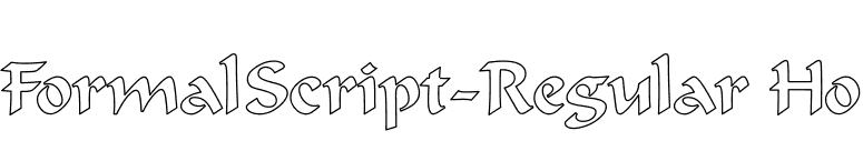 FormalScript-Regular Ho font preview