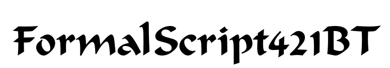 FormalScript421BT font preview