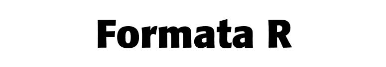 Formata R font preview