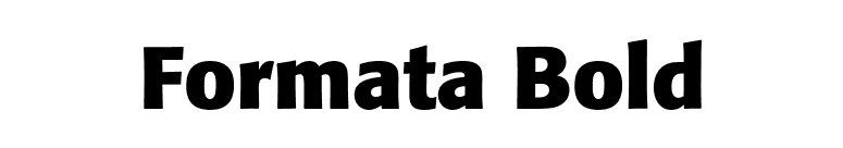 Formata Bold font preview