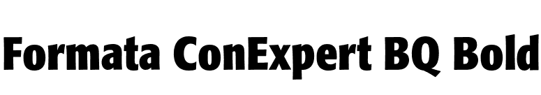 Formata ConExpert BQ Bold font preview