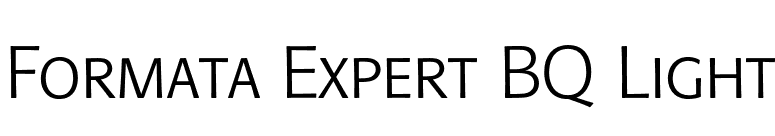 Formata Expert BQ Light font preview