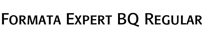 Formata Expert BQ Regular font preview